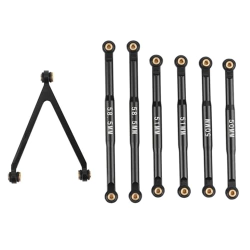 XAQRYQO RC-Links-Gestänge Für Axial Für SCX24 C10 AXI00001 AXI00002 1/24 RC Crawler Auto Upgrade Teile Metall Link Linkage Zugstange Spurstange Set von XAQRYQO