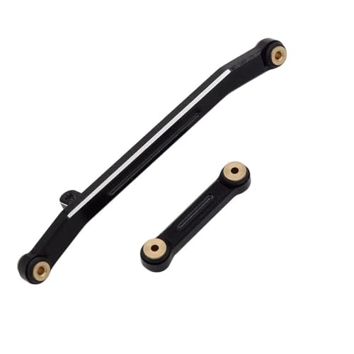 XAQRYQO RC-Links-Gestänge Für Axial Für SCX24 Für Deadbolt C10 Für Gladiator Für 1/24 RC Crawler Car Metall-Lenkstange Mit Kugelkopf(Black) von XAQRYQO