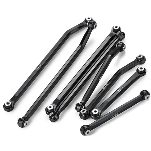 XAQRYQO RC-Links-Gestänge Für Axial Für SCX24 Für Gladiator AXI00005 1/24 RC Crawler Auto Upgrades Teile Zubehör 8PCS Chassis Links Verknüpfung(Black) von XAQRYQO
