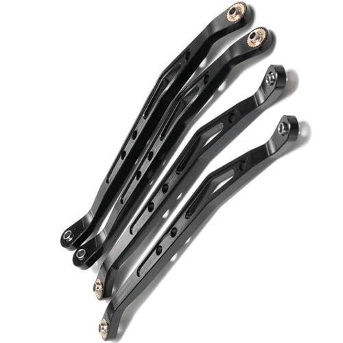XAQRYQO RC-Links-Gestänge Für Axial Für Wraith 90018 1/10 RC Crawler Auto Aluminium Legierung Link Stange Oberen Unteren Arm Chassis Suspension Verknüpfung(Black,Upper Links) von XAQRYQO