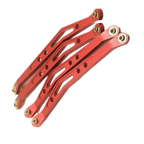 XAQRYQO RC-Links-Gestänge Für Axial Für Wraith 90018 1/10 RC Crawler Auto Aluminium Legierung Link Stange Oberen Unteren Arm Chassis Suspension Verknüpfung(Red,Upper Links) von XAQRYQO