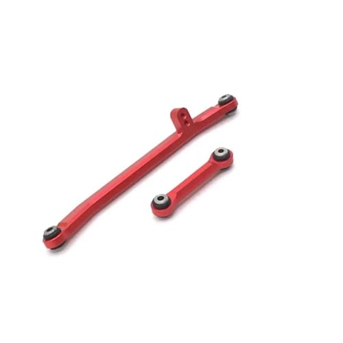 XAQRYQO RC-Links-Gestänge Für Axial SCX24 1/24 RC-Autoteil RC-Autozubehör Ersatzteile 2-teilige Lenkstange Aus Aluminiumlegierung(Red) von XAQRYQO