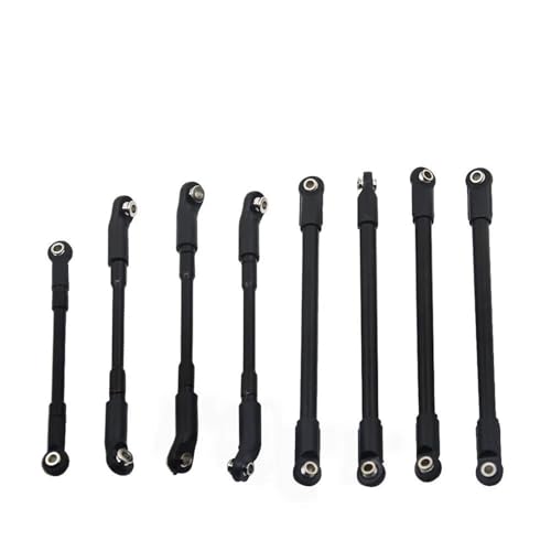 XAQRYQO RC-Links-Gestänge Für D90 1:10 RC Crawler Car Upgrade-Teilen 8 Teile/Satz Aluminiumlegierung Obere Untere Verbindungsstange Kit Robustes Fahrzeuggestänge von XAQRYQO