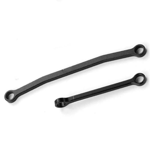 XAQRYQO RC-Links-Gestänge Für FMS FCX24 1/24 RC-Autoteil, 2-teiliges Lenkgestänge, RC-Upgrade-Teil, Aluminiumlegierung, Stärkere Lenkstange(Black) von XAQRYQO
