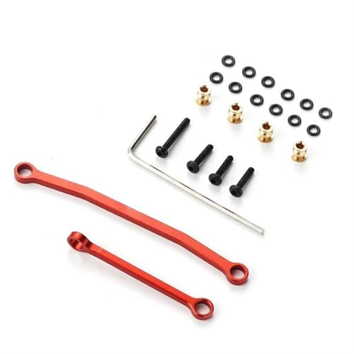 XAQRYQO RC-Links-Gestänge Für FMS FCX24 1/24 RC-Autoteil, 2-teiliges Lenkgestänge, RC-Upgrade-Teil, Aluminiumlegierung, Stärkere Lenkstange(Reda) von XAQRYQO