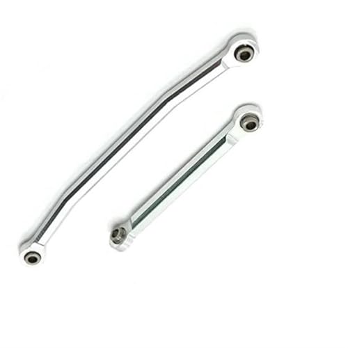 XAQRYQO RC-Links-Gestänge Für FMS FCX24 1/24 RC Crawler Auto Upgrades Teile Zubehör Metall Lenkstangen Lenkgestänge Spurstangen(Silver) von XAQRYQO