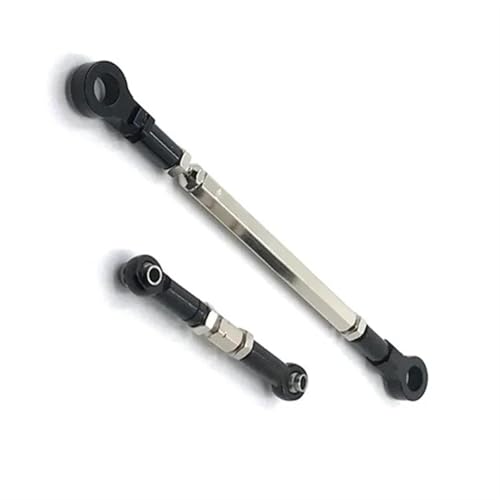 XAQRYQO RC-Links-Gestänge Für HB Für Spielzeug ZP1001 ZP1002 ZP1003 ZP1004 1/10 RC Crawler Auto Upgrade Teile Metall Lenkstange Servo Link Rod(Black) von XAQRYQO