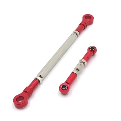 XAQRYQO RC-Links-Gestänge Für HB Für Spielzeug ZP1001 ZP1002 ZP1003 ZP1004 1/10 RC Crawler Auto Upgrade Teile Metall Lenkstange Servo Link Rod(Red) von XAQRYQO