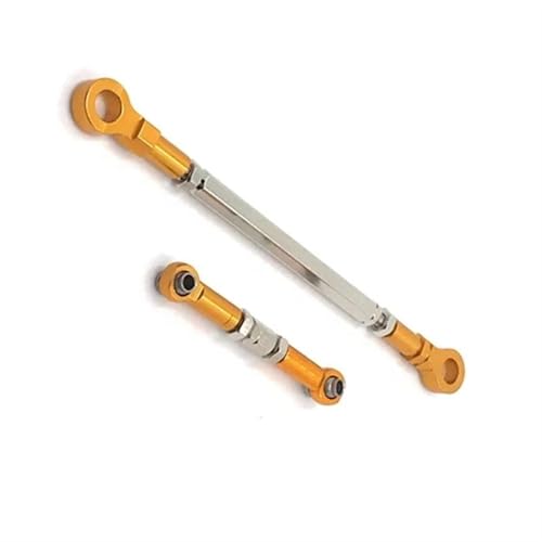 XAQRYQO RC-Links-Gestänge Für HB Für Spielzeug ZP1001 ZP1002 ZP1003 ZP1004 1/10 RC Crawler Auto Upgrade Teile Metall Lenkstange Servo Link Rod(Yellow) von XAQRYQO