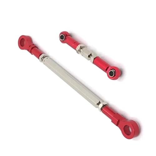 XAQRYQO RC-Links-Gestänge Für HB ZP1001 ZP1002 ZP1003 ZP1004 ZP1008 Metalllenkgestänge Servolenkstange Lenkgestänge 1/10 rc Cars Upgrade-Teile(Red) von XAQRYQO