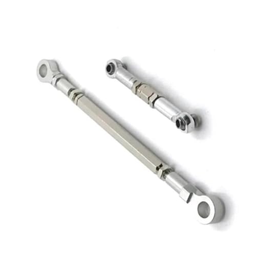 XAQRYQO RC-Links-Gestänge Für HB ZP1001 ZP1002 ZP1003 ZP1004 ZP1008 Metalllenkgestänge Servolenkstange Lenkgestänge 1/10 rc Cars Upgrade-Teile(White) von XAQRYQO