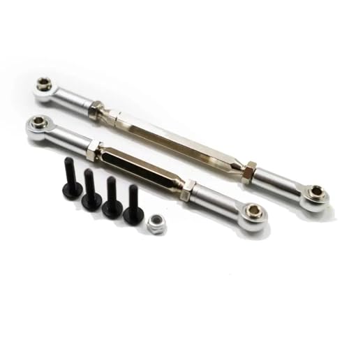 XAQRYQO RC-Links-Gestänge Für HPI Für Venture 1/10 RC Crawler Auto-Upgrade-Teile RC-Lenkstange Aus Aluminiumlegierung Stärkere Lenkstange(Silver) von XAQRYQO