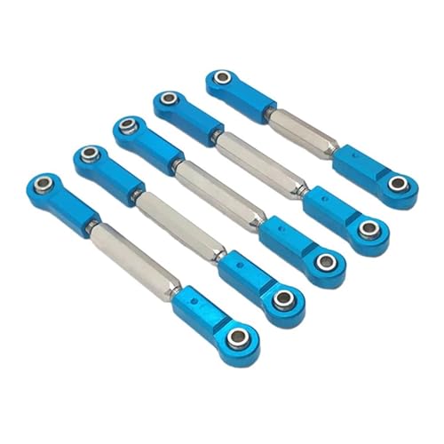 XAQRYQO RC-Links-Gestänge Für JLB J3 Für Monster 1/10 RC Trucks, Auto-Upgrade-Teil, Lenkgestänge, RC-Autoteil, Stärkeres, Spurstange(Blue) von XAQRYQO