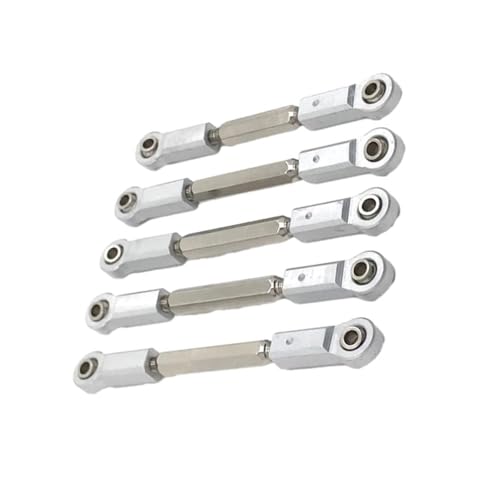 XAQRYQO RC-Links-Gestänge Für JLB J3 Für Monster 1/10 RC Trucks, Auto-Upgrade-Teil, Lenkgestänge, RC-Autoteil, Stärkeres, Spurstange(White) von XAQRYQO