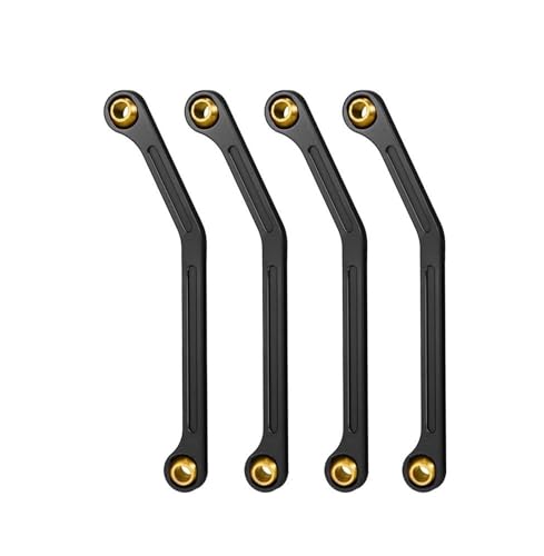 XAQRYQO RC-Links-Gestänge Für Kyosho Für MINI-Z 4X4 Für Jimny 32523 1/18 RC Crawler Truck Auto-Tuning-Teile, 4-teiliges Metall-Lenkgestänge(Black) von XAQRYQO