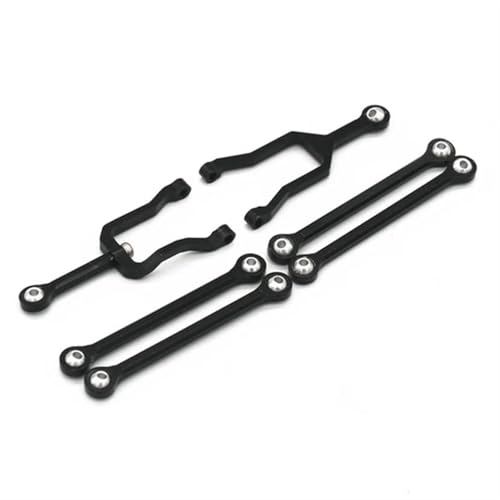 XAQRYQO RC-Links-Gestänge Für Kyosho Für Mini-Z 4X4 Für Jimny 1/18 RC Crawler Car Upgrades Teile Zubehör Metall Zugstangengestänge Link Rod Set(Black) von XAQRYQO