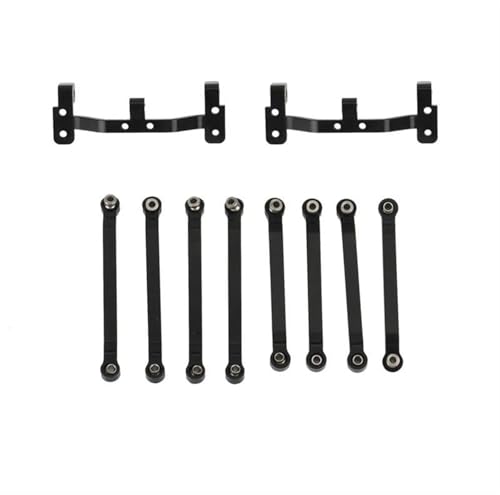 XAQRYQO RC-Links-Gestänge Für MN D90 D96 D99S MN98 MN99S 1/12 RC Auto Upgrade Teile Metall Zugstange Verbindungsstange Gestänge Mit Zugstangenmontagesatz(Black) von XAQRYQO