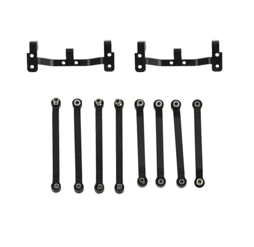 XAQRYQO RC-Links-Gestänge Für MN D90 D96 D99S MN98 MN99S Metall-Zugstangen-Verbindungsgestänge Mit Zugstangen-Montageset 1/12 RC-Car-Upgrade-Teile(Black) von XAQRYQO