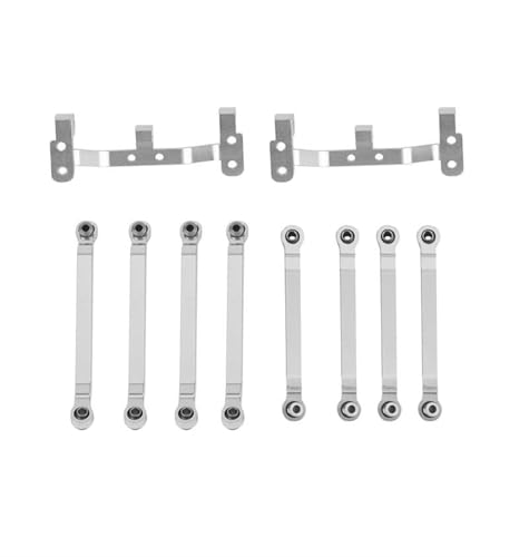 XAQRYQO RC-Links-Gestänge Für MN D90 D96 D99S MN98 MN99S Metall-Zugstangen-Verbindungsgestänge Mit Zugstangen-Montageset 1/12 RC-Car-Upgrade-Teile(White) von XAQRYQO