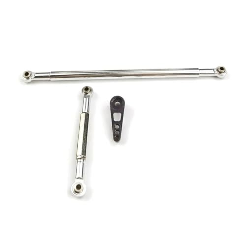 XAQRYQO RC-Links-Gestänge Für MN86K MN86KS 1/12 rc Cars Crawler Upgrade Ersatzteile Metalle Einstellbare Lenkgestänge Servo Link Zugstange Servoarm(White) von XAQRYQO
