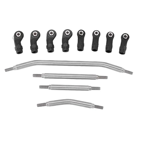 XAQRYQO RC-Links-Gestänge Für Redcat Für GEN8 1/10 RC Crawler Car, Upgrade-Teile, 6 Mm Stahl, M4-Lenkverbindung, Stangenverbindungssatz, RC-Links-Verbindung von XAQRYQO