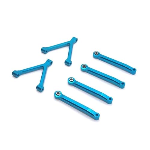 XAQRYQO RC-Links-Gestänge Für SG-2801 1/28 4WD RC Crawler Auto Upgrades Teile Zubehör Ersatzteile Metall 6 Stück Links Gestänge(Blue) von XAQRYQO