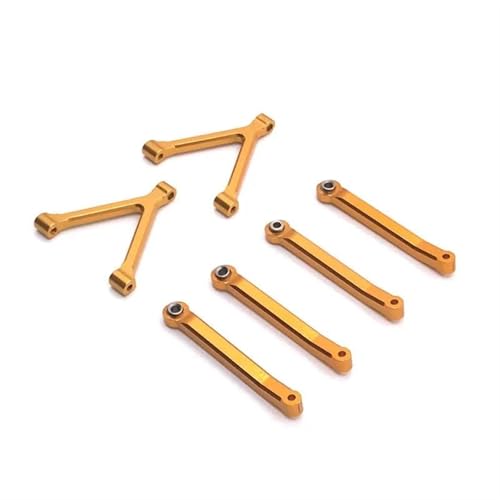 XAQRYQO RC-Links-Gestänge Für SG-2801 1/28 4WD RC Crawler Auto Upgrades Teile Zubehör Ersatzteile Metall 6 Stück Links Gestänge(Yellow) von XAQRYQO