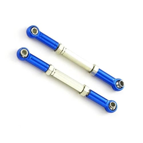 XAQRYQO RC-Links-Gestänge Für Slash 1/16 RC-Upgradeteil, Aluminiumlegierung-Radstand, RC-Lenkstangensatz, 2X Lenkstangensatz(Dark Blue) von XAQRYQO