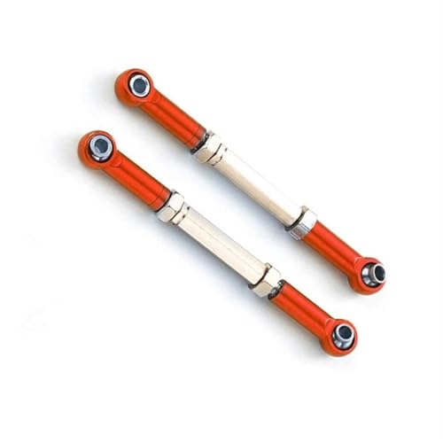 XAQRYQO RC-Links-Gestänge Für Slash 1/16 RC-Upgradeteil, Aluminiumlegierung-Radstand, RC-Lenkstangensatz, 2X Lenkstangensatz(Red) von XAQRYQO