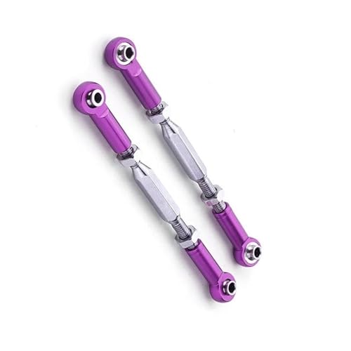 XAQRYQO RC-Links-Gestänge Für Slash 4x4 1/10 Off-Road RC-Upgrade-Teil Lenkstange RC-Autoteil Langlebige Lenkgestänge Spurstange(Purple) von XAQRYQO