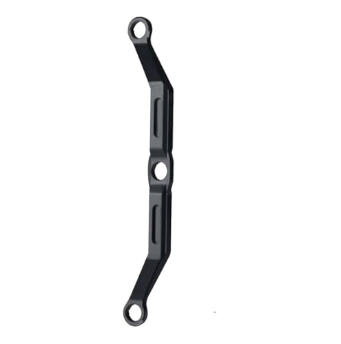 XAQRYQO RC-Links-Gestänge Für Trx4m 1/18 RC-Auto-Tuning-Teilen, Lenkstange Aus Aluminiumlegierung, Lenkgestänge, Spurstange, RC-Auto-Verbindungsstange(Black) von XAQRYQO
