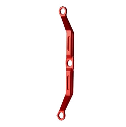 XAQRYQO RC-Links-Gestänge Für Trx4m 1/18 RC-Auto-Tuning-Teilen, Lenkstange Aus Aluminiumlegierung, Lenkgestänge, Spurstange, RC-Auto-Verbindungsstange(Red) von XAQRYQO