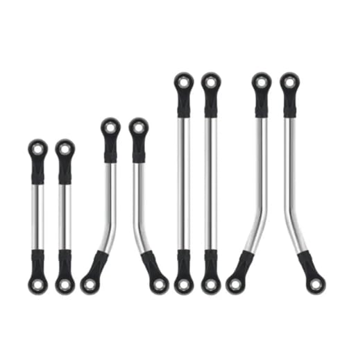 XAQRYQO RC-Links-Gestänge Für Trx4m 1/18 RC-Autoteil-Lenkstangensatz RC-Upgradeteil Aluminiumlegierung-Radstand RC-Lenkstangensatz von XAQRYQO