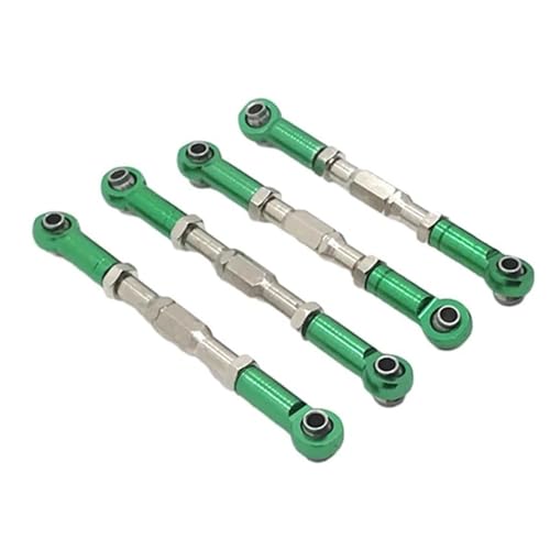 XAQRYQO RC-Links-Gestänge Für WPL C14 C24 B14 B24 1/16 RC Auto Crawler Teile Metall Einstellbare Lenkstange Servo Link Zugstange(Green) von XAQRYQO