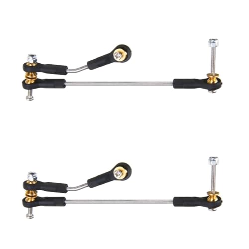 XAQRYQO RC-Links-Gestänge Für WPL C14 C24 C34 B1 B14 B24 B16 B36 2 Set Lenkgestänge Servo Link Rod 1/16 RC Auto Ersatzteile von XAQRYQO