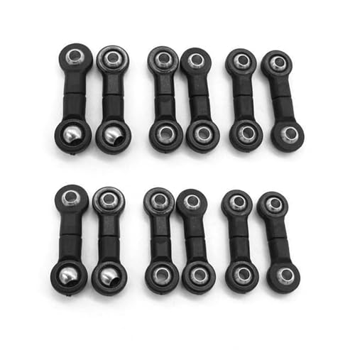 XAQRYQO RC-Links-Gestänge Für Wpl B16 B36 RC-Auto-Hinterachse, Wippe, Kugelkopfstange, Upgrade-Teile, 12-teilige Verbindungsstangen, RC-Auto-Verbindungsstangen von XAQRYQO