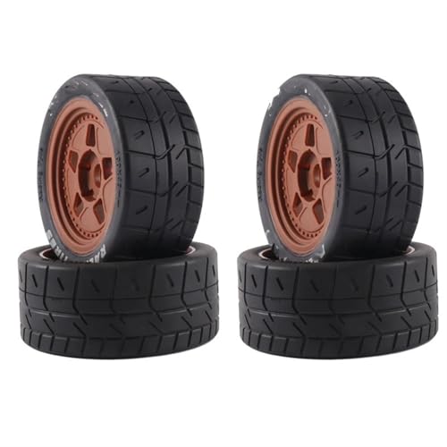 XAQRYQO RC Reifen Für Arrma Für Infraction Für Felony ZD Für Racing EX-07 EX07 1/7 RC-Auto-Upgrade-Teile, 4 Stück, 100 X 43 Mm, Radreifen, 17 Sechskant von XAQRYQO