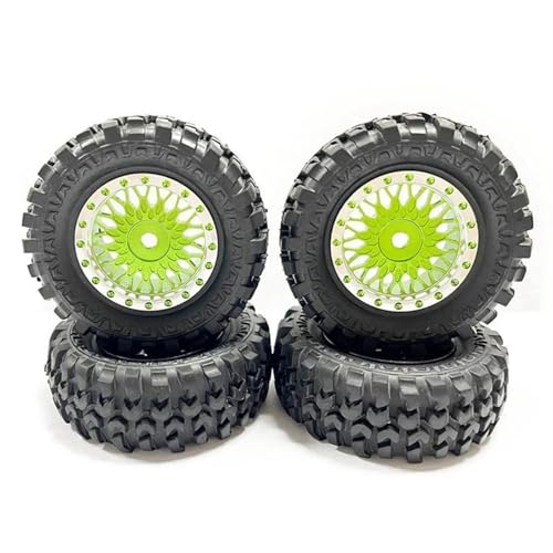 XAQRYQO RC Reifen Für Axial Für SCX24 FMS FCX24 Für Enduro24 4PCS 1,0 Reifen Und Metall Beadlock Felgen Set Für 1/24 RC Crawler Auto von XAQRYQO