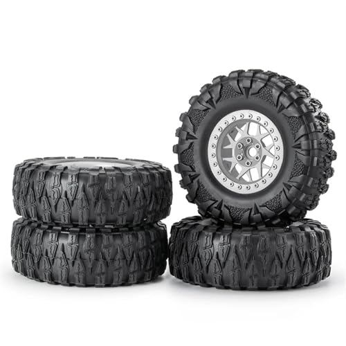 XAQRYQO RC Reifen Für Axial SCX10 Für Wraith 90018 1:10 RC Crawler Autoräder Teile 2, Zoll Felgen Und Gummirad Reifen Skin Kit von XAQRYQO