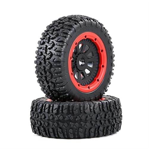 XAQRYQO RC Reifen Für HPI KM Für Baja 5S/SLT/V5 Für LOSI 5IVE T 1/5 RC-Autoteile – 180 X 70 Mm, 2 Stück, Wasteland-Reifen Und Radnabensatz von XAQRYQO