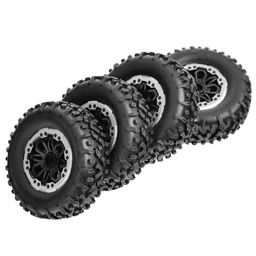 XAQRYQO RC Reifen Für MN D90 91 96 99 99S Für WPL B14 B24 C14 C24 C34 C44 Für LDRC LD1297 LD1299 RC-Auto-Upgrade-Teile Zubehör 4-teiliges Reifenrad von XAQRYQO