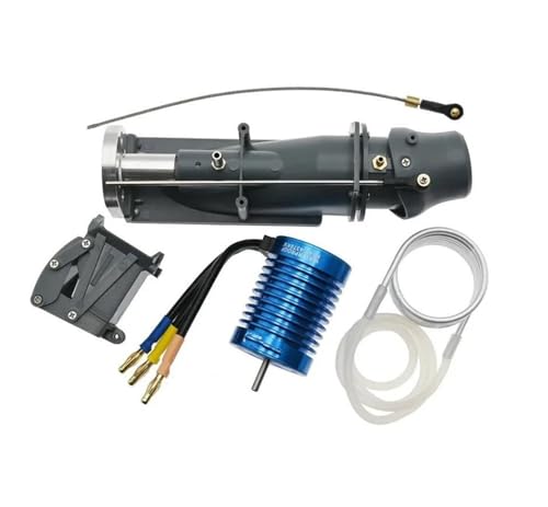 XAQRYQO RC Teile 26mm Wasserstrahl-Triebwerk Power Sprayer Pumpe Wasserstrahlpumpe Wasserkühlungsmantel 3650 Bürstenloser Motor RC Jet Boat Upgrade Teile Autozubehör(with Brushless Motor) von XAQRYQO
