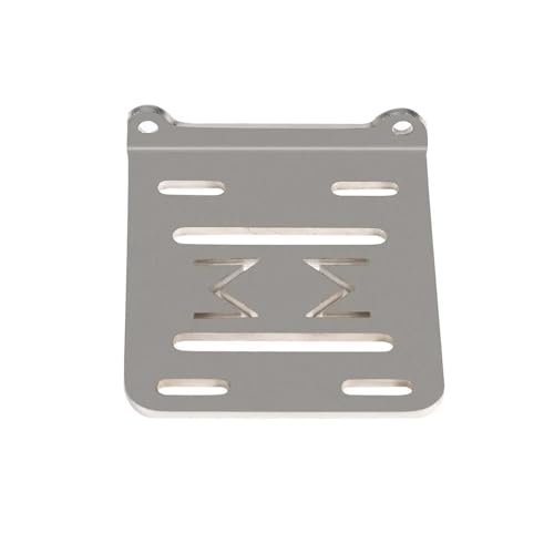 XAQRYQO RC Teile Für 1/10 RC Rigs Crawler Für LCG Für Chassis Upgrade Teile Ersatz 2 Low Transmission Zubehör Fach Elektronische ESC Batterie Halter(Silver) von XAQRYQO