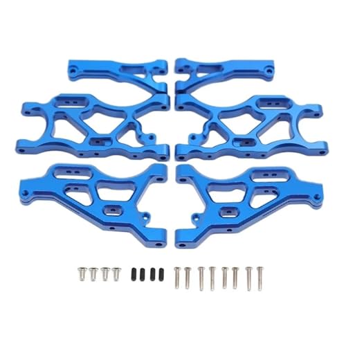 XAQRYQO RC Teile Für Arrma 1/7 Für Infraction Für Limitless 6s 1/8 Für Typhon 6s Metall Vorne Hinten Suspension Arm Set Montieren Zubehör RC Auto Upgrade Teile(Blue) von XAQRYQO