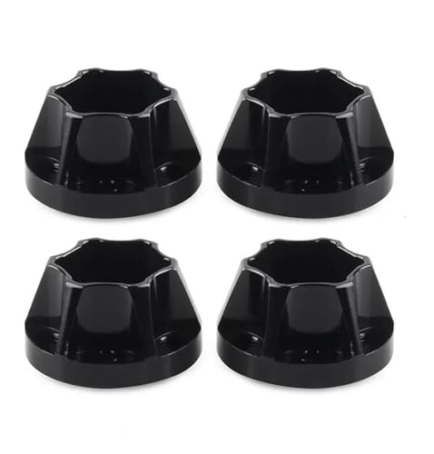 XAQRYQO RC Teile Für Axial Für SCX10 Für Capra Gen8 VS4-10 1,9 2,2 Aluminium 12mm Rad Hex Hub 1/10 Räder Felge Ersatz RC Crawler Auto Teile(Black,12mm) von XAQRYQO