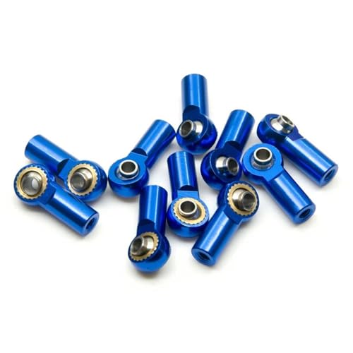 XAQRYQO RC Teile Für Axial Für SCX10 Für Sakura D4 1/10 M3 Verbindungsstangengelenk Kugelkopfhalter RC Für Buggy Crawler Autoteile Ersatzzubehör(Blue) von XAQRYQO