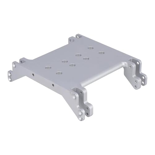 XAQRYQO RC Teile Für Axial Für SCX10 Für Wraith RR10 90018 90053 1/10 Aluminiumlegierung Getriebe Unterfahrschutz Ersatz RC Crawler Auto Getriebe Upgrade Teile(Silver) von XAQRYQO