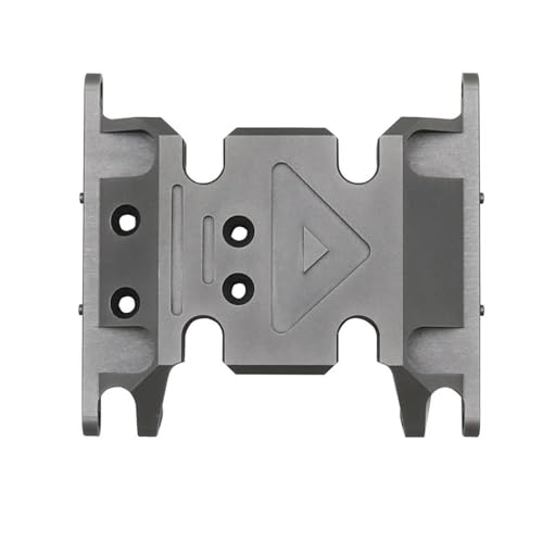 XAQRYQO RC Teile Für Axial Für SCX10 II 90046 90047 90075 Metall Für Chassis Getriebe Montieren Getriebe Halter 1/10 RC Crawler Auto Teile Dekoration Zubehör(Gray,Size 1) von XAQRYQO