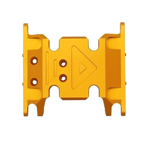 XAQRYQO RC Teile Für Axial Für SCX10 II 90046 90047 90075 Metall Für Chassis Getriebe Montieren Getriebe Halter 1/10 RC Crawler Auto Teile Dekoration Zubehör(Yellow,Size 1) von XAQRYQO