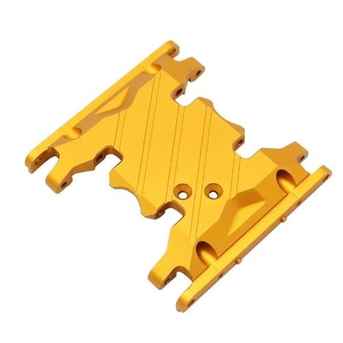 XAQRYQO RC Teile Für Axial Für SCX10 II 90046 90047 90075 Metall Für Chassis Getriebe Montieren Getriebe Halter 1/10 RC Crawler Auto Teile Dekoration Zubehör(Yellow,Size 2) von XAQRYQO